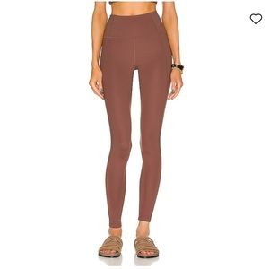 Girlfriend Collective Brown High-Rise Compressive Legging